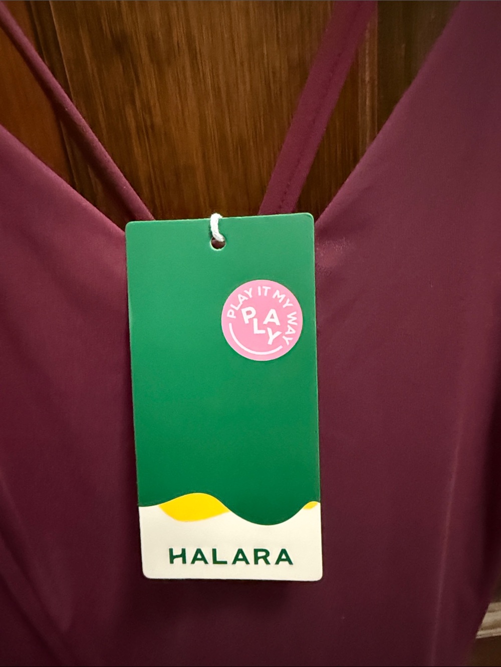 Halara Sleeveless Wide-Leg Jumpsuit in Deep Plum - Picture 7 of 7